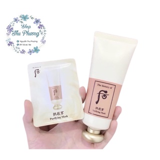 Gói Mặt nạ tẩy da chết , thanh lọc da Whoo Purifying Mask 3ml