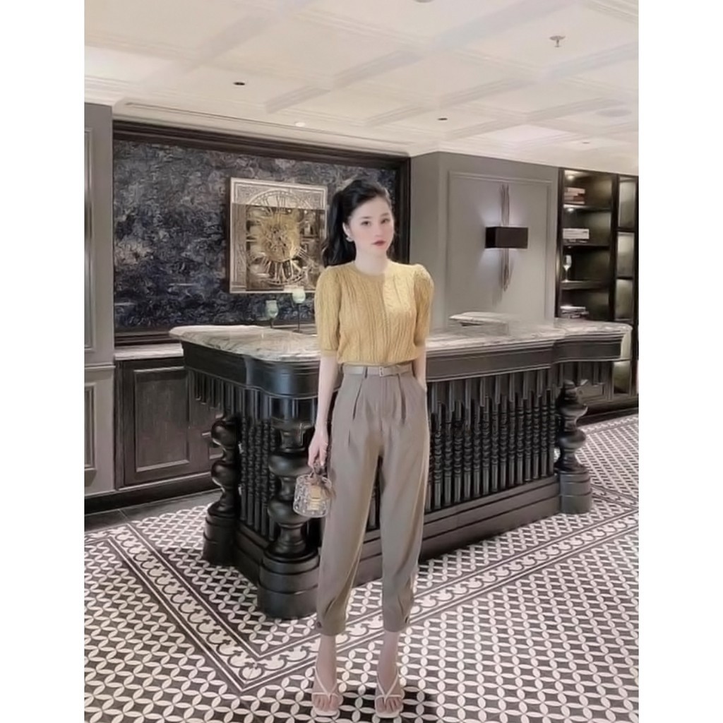 Quần BAGGY gấu cúc vải Tây cao cấp | BigBuy360 - bigbuy360.vn