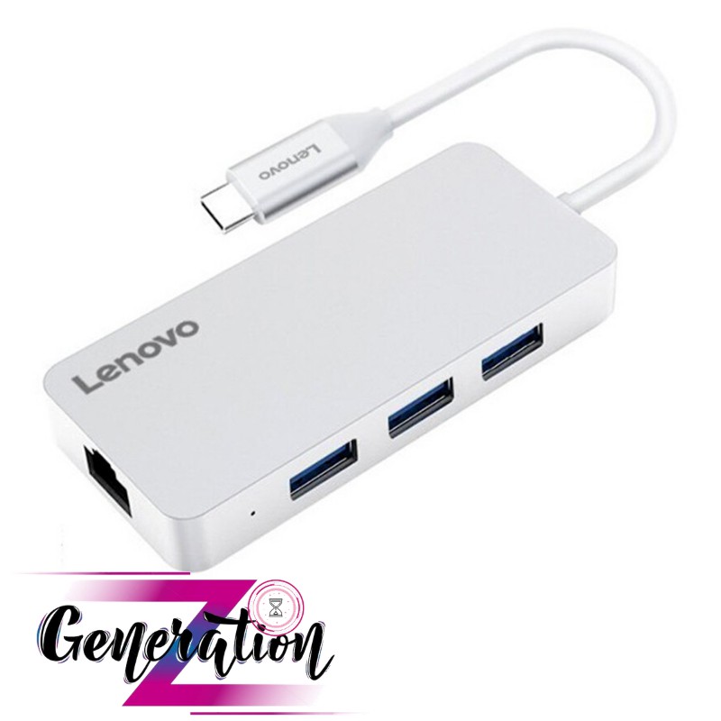 BỘ CHUYỂN USB TYPE-C RA 3 CỔNG USB 3.0 + LAN LENOVO (C506SL) - MULTIPORT HUB TYPE-C -&gt; 3 USB 3.0 + LAN LENOVO (C506SL)