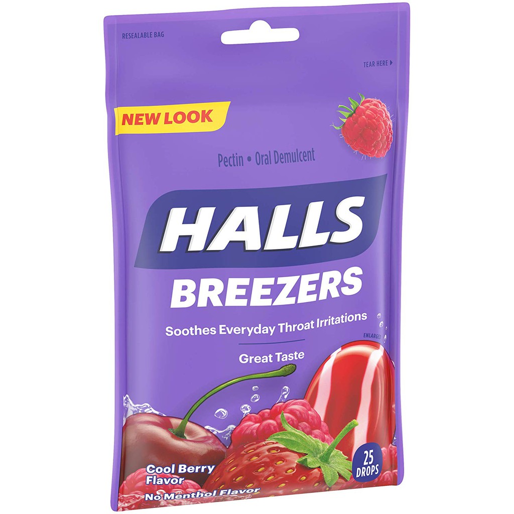 Kẹo ngậm Halls không đường