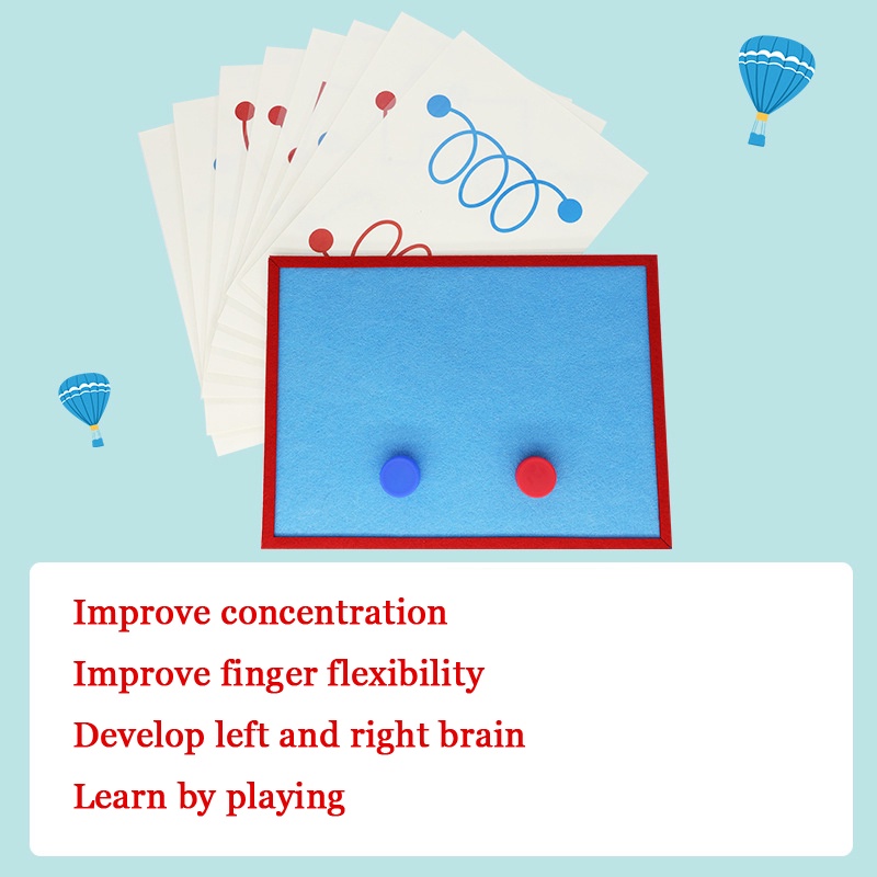 Đồ Chơi Phản Xạ Bàn Tay Trái Phải Theo Phương Pháp Montessori Giúp Bé Học Tập Sớm Cải Thiện Sự Tập Trung