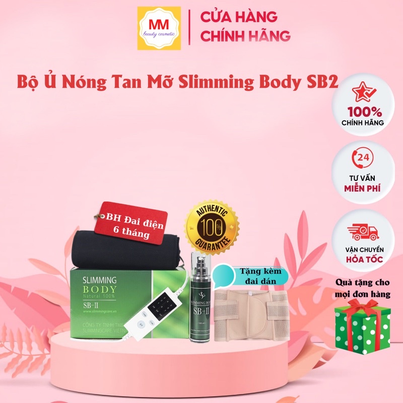 Bộ Ủ Nóng Slimming Body SB2, Tan Mỡ, Giảm Eo Hiệu Quả [ Auth ]