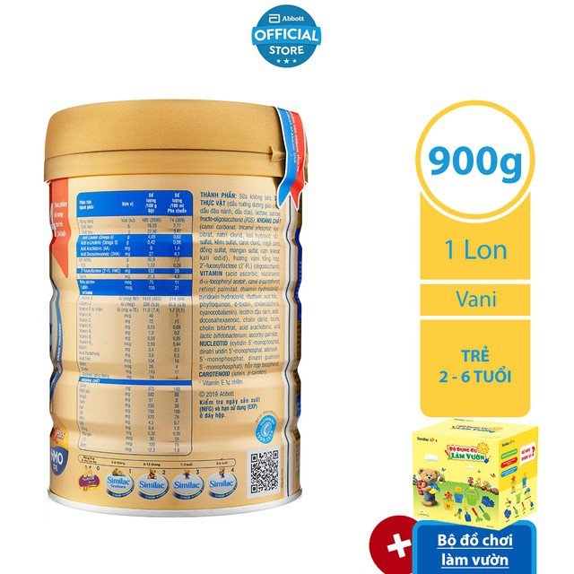 Sữa bột Similac 4 900g Gold Label