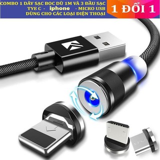 [ Rẻ Vô Địch ] Dây Cáp Sạc Nam Châm Hổ Trợ Sạc Nhanh_an toàn tiện dụng