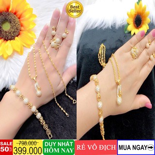 [RẺ VÔ ĐỊCH] Bộ trang sức mạ vàng 18k Gadoshop VB430091931 - dùng đi tiệc cực kì sang chảnh