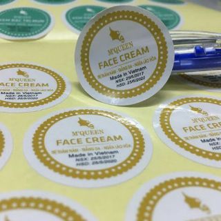 Combo 100 tem nhãn (7x7cm) miễn phí thiết kế