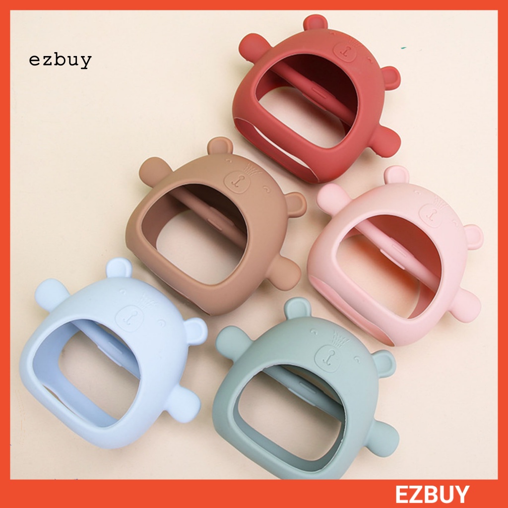 1 Bộ Găng Tay Silicone Hình Găng Tay Gấu Cho Bé Mọc Răng