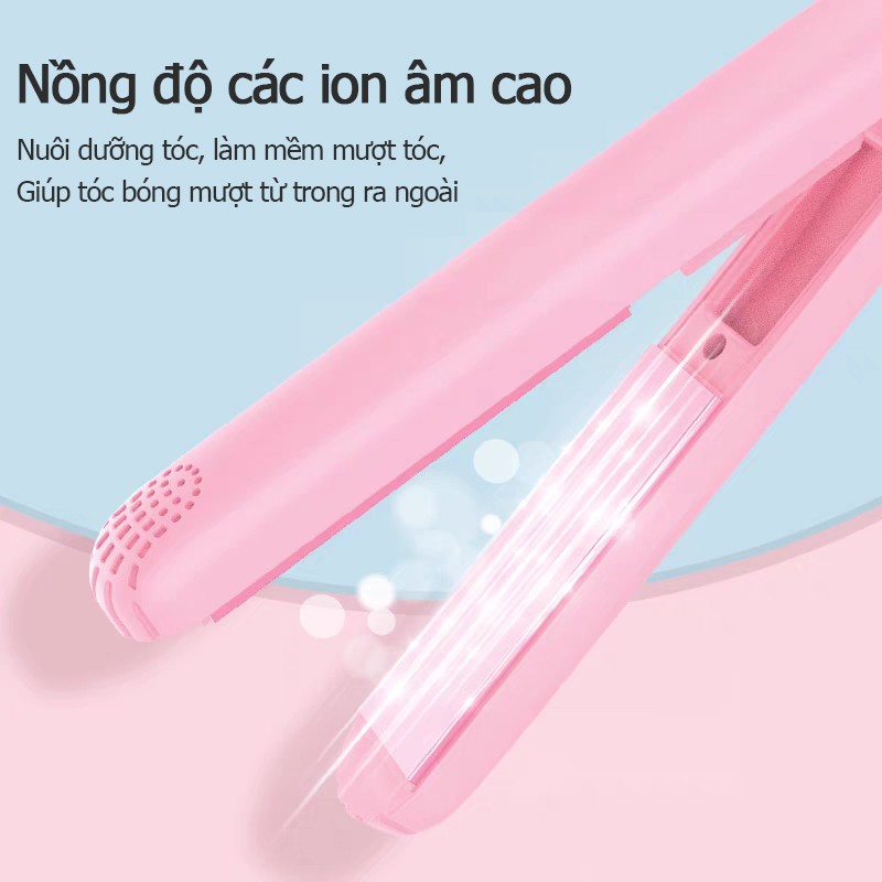 （Vận chuyển ngay lập tức）Máy uốn tóc ,duỗi tóc thẳng mini. Máy bấm dập xù tóc máy bấm tóc mini duỗi tóc mini uốn tóc máy duỗi mini máy uốn duỗi tóc