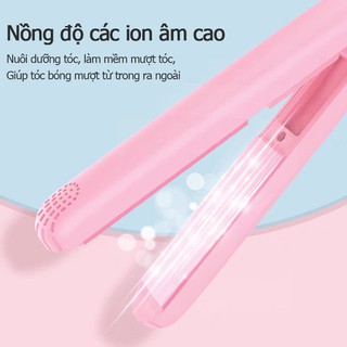 Máy uốn tóc duỗi tóc thẳng bấm dập xù mini