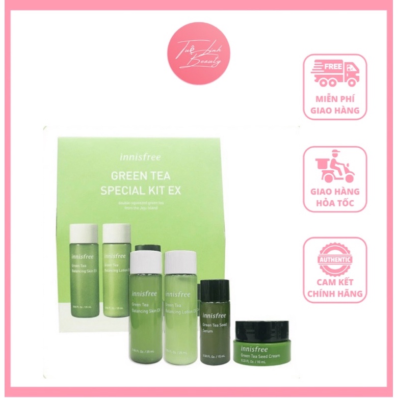 [Hot] Bộ kit Innisfree Trà Xanh 4 món [Mẫu mới]