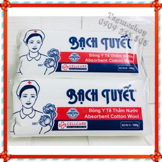 Bông gòn y tế - loại 100gr - BÔNG BẠCH TUYẾT