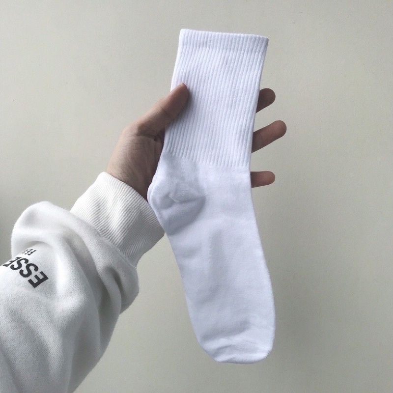 Tất cổ cao nam nữ, tất nữ nam chất liệu len cotton mềm thoáng mát dễ phối đồ- Kho Sỉ Mai Xuân