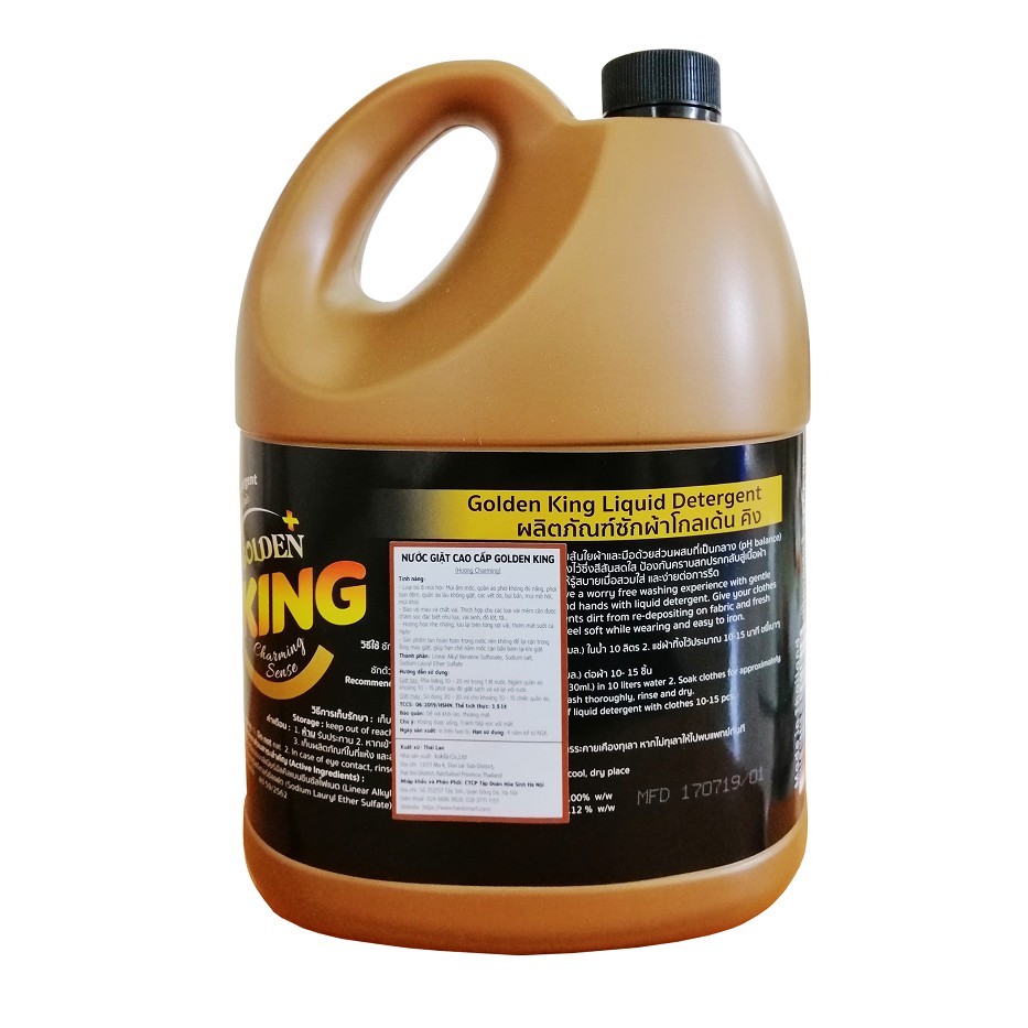 Nước giặt xả cao cấp Golden king hương Charming 3,5L