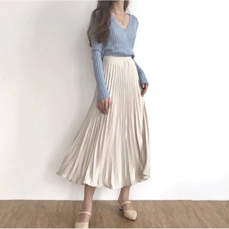 Pleated Skirt (Chân váy xếp li dài)