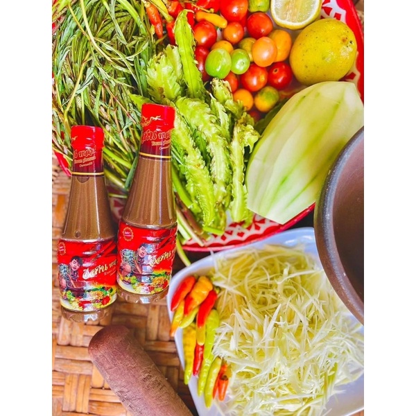 [HÀNG LOẠI 1] Mắm Thái Trôn Gỏi Đu Đủ Somtum Chàng Trai Chunman - sốt mắm thái 350ml