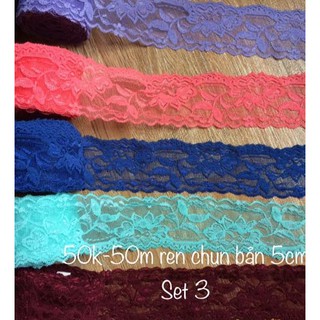 Set 50m ren chun 5 màu bản 5cm