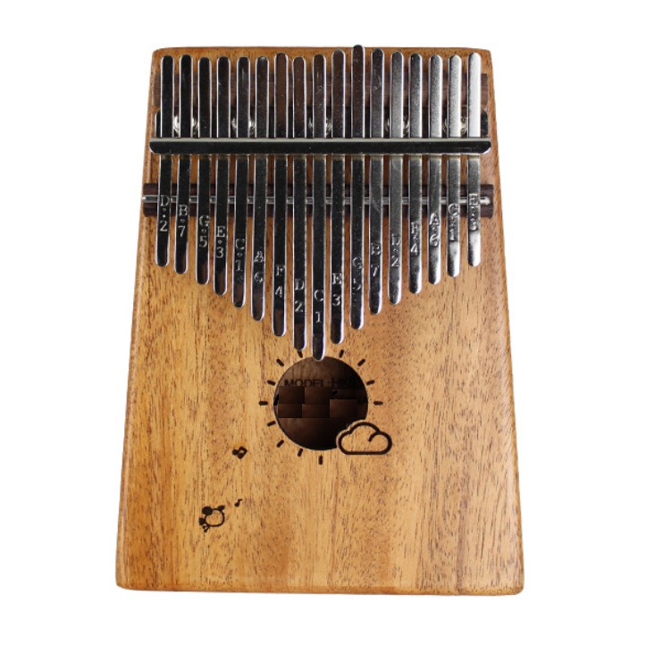 Đàn Kalimba 17 phím bằng gỗ hỗ trợ tập luyện ngón tay IME1195- Mây và chim hót bản HOKE