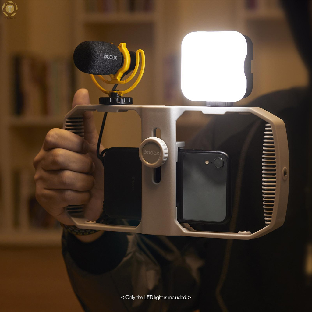 Đèn Led 3 Chế Độ 12 Giờ Godox Litemon Có Thể Sạc Lại Cho Máy Ảnh Vlog Live