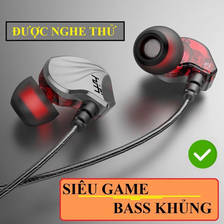 Tai nghe nhét tai BASS khủng Driver Dynamic 14mm Tai nghe có dây gaming chiến hêt mọi loại game JBAX6