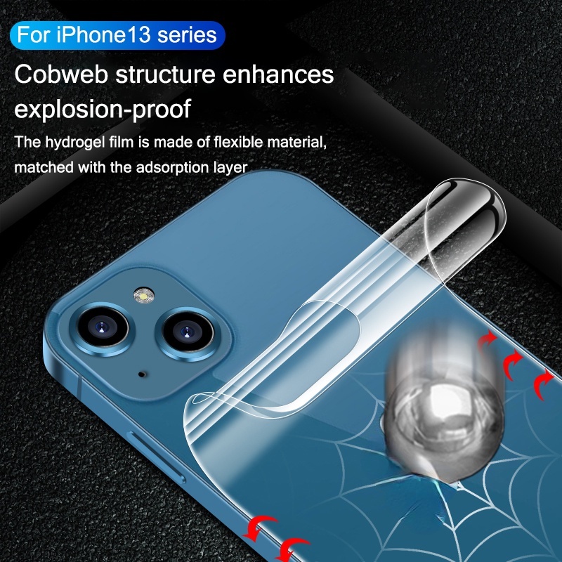 Khung Bảo Vệ Ống Kính Camera Bằng Hợp Kim Nhôm Cho iPhone 11 12 13 Pro Max 13 Mini Miếng dán PPF bảo vệ mặt sau