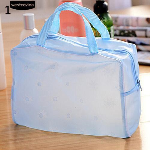 Túi giặt khóa kéo chống thấm in hoa xinh xắn