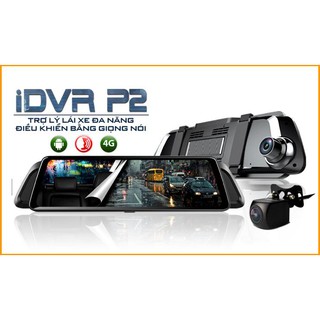 Vietmap iDVR P2 - 2 Camera Hành Trình Gương 4G thông minh