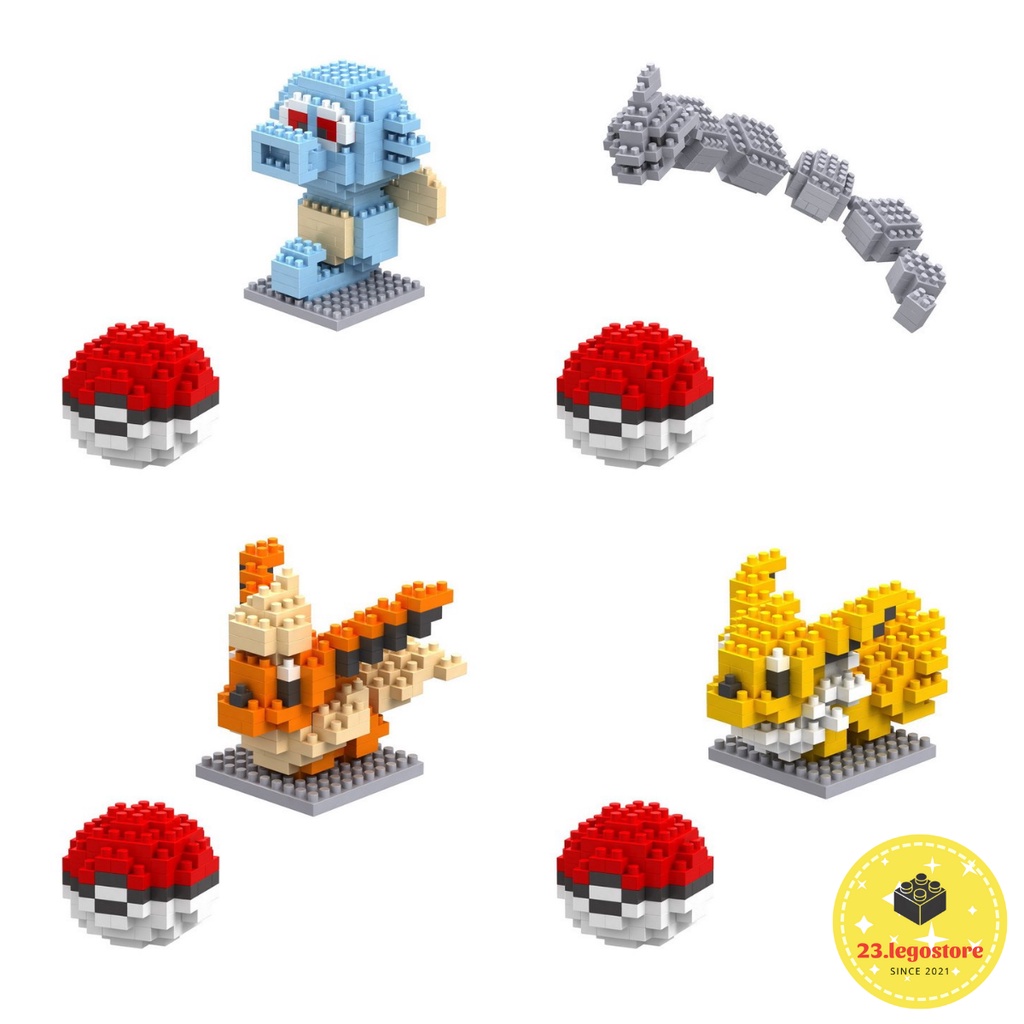 Bộ đồ chơi lắp ghép nhân vật Pokemon mini so cute