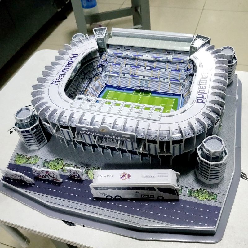 MÔ HÌNH SÂN VẬN ĐỘNG ESTADIO SANTIAGO BERNABEU REAL MADRID