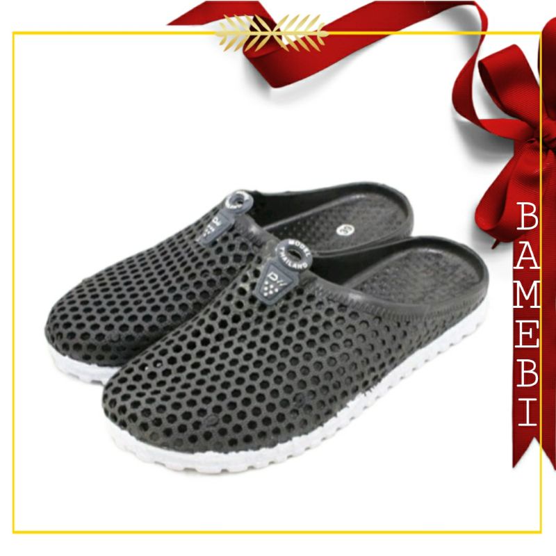 Dép bít lưới cho người lao động màu đen, xanh, xám đi mát êm chân