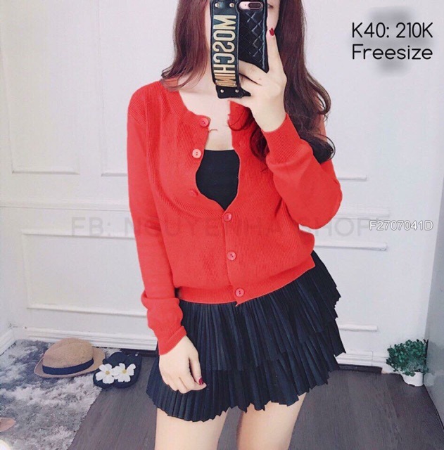 Áo Khoác len gài nút hàng nhập đẹp