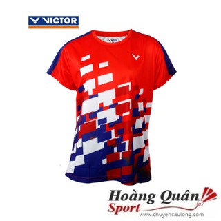 Áo cầu lông nữ Victor 1120 ( vàng - đỏ )