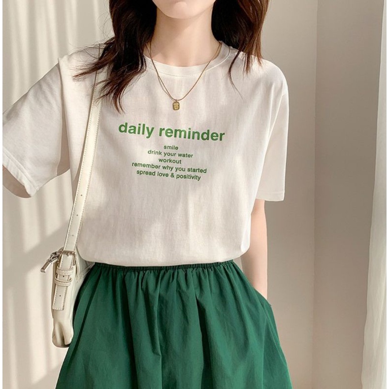 Áo Thun Nữ Cotton In Chữ Đơn Giản Trẻ Trung Mẫu Mới Hottrend Giá Rẽ Bán Chạy