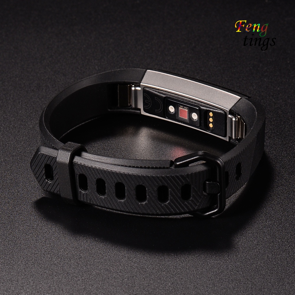 Dây Đeo Thay Thế Chất Liệu Silicon Màu Trơn Cho Fitbit Alta Hr