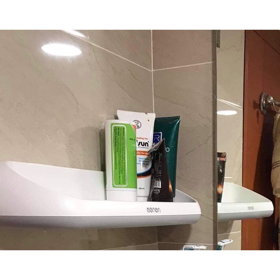 Kệ Nhà Tắm Dán Tường Cao Cấp OENON, Kệ Nhà Tắm Nhà Bếp Đa Năng Kèm Giá Treo Khăn