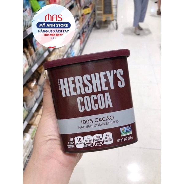 Bột Ca Cao Nguyên Chất Hershey's 226g