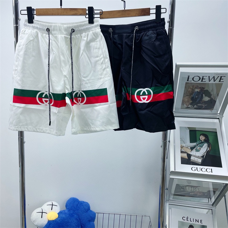 G &amp; u &amp; c &amp; c Quần Đi Biển Thoải Mái In LOGO Kỹ Thuật Số Trực Tiếp Thời Trang Xuân Hè Mới Nhất