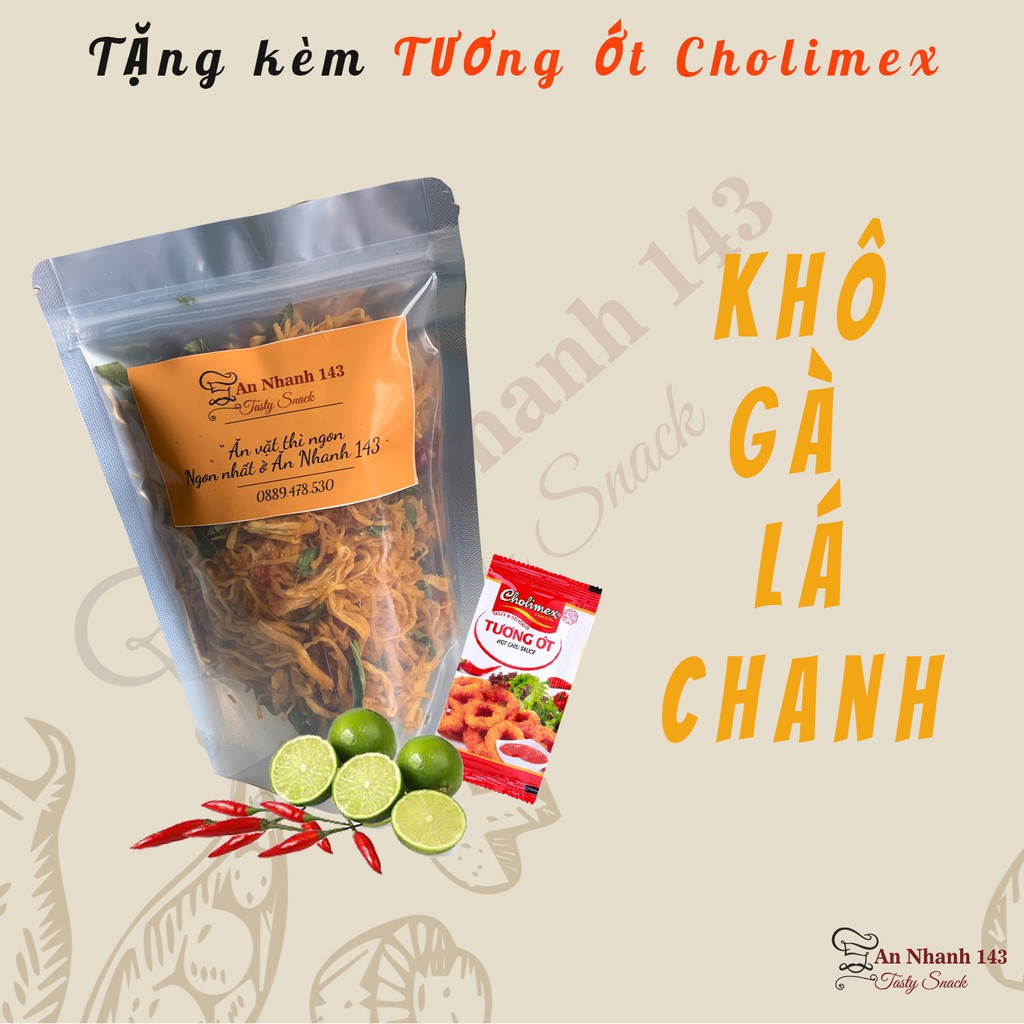 130gram Khô Gà Lá Chanh tự làm gia truyền Hà Nội