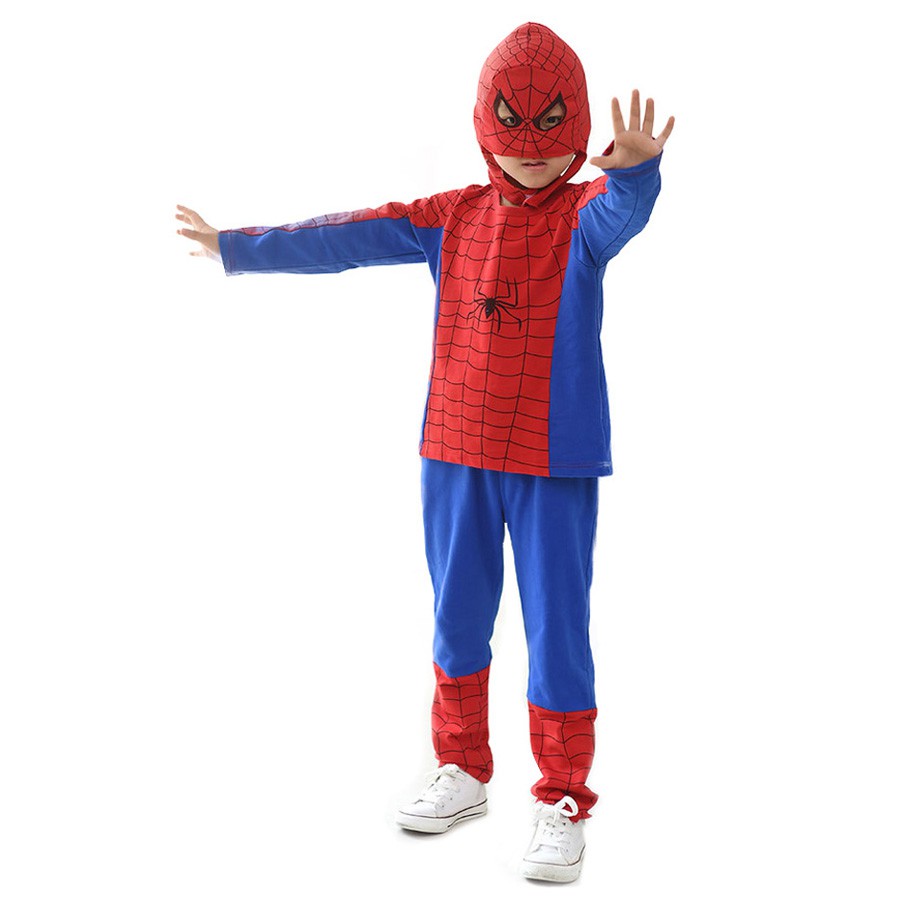 Quần Áo Người Nhện Spider Man Tay Dài (Loại Tốt) - Size 140Cm vntrade