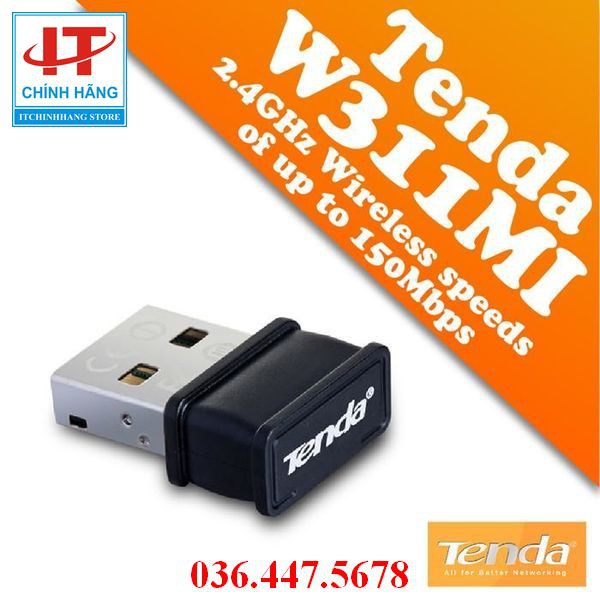 USB thu sóng Wifi tốc độ 150Mbps Tenda 311Mi Hàng MICROSUN-ADNT