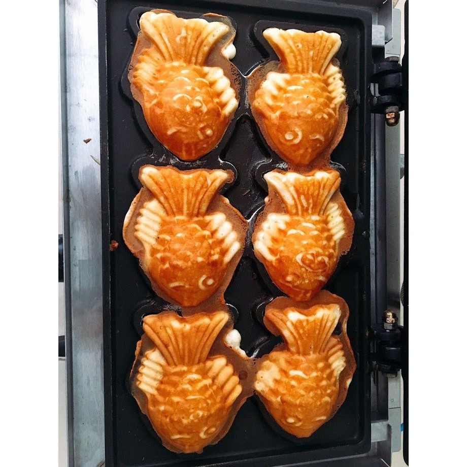 Máy làm bánh cá Taiyaki hay còn gọi bánh cá tráp biển