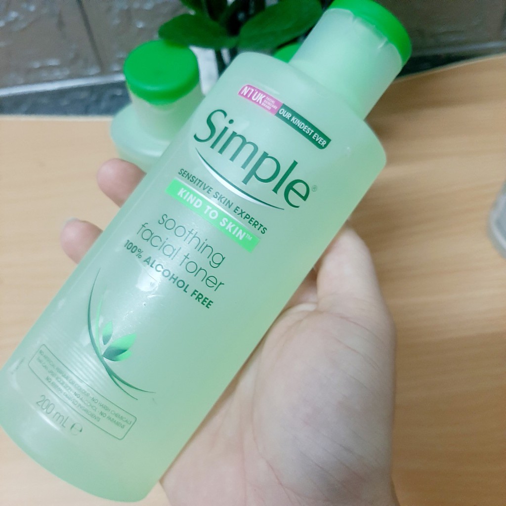 [L&amp;V] Combo Da Sạch Sâu SIMPLE Nước Tẩy Trang Micellar 200ml + Sữa Rửa Mặt Refreshing 150ml + Nước Hoa Hồng 200ml