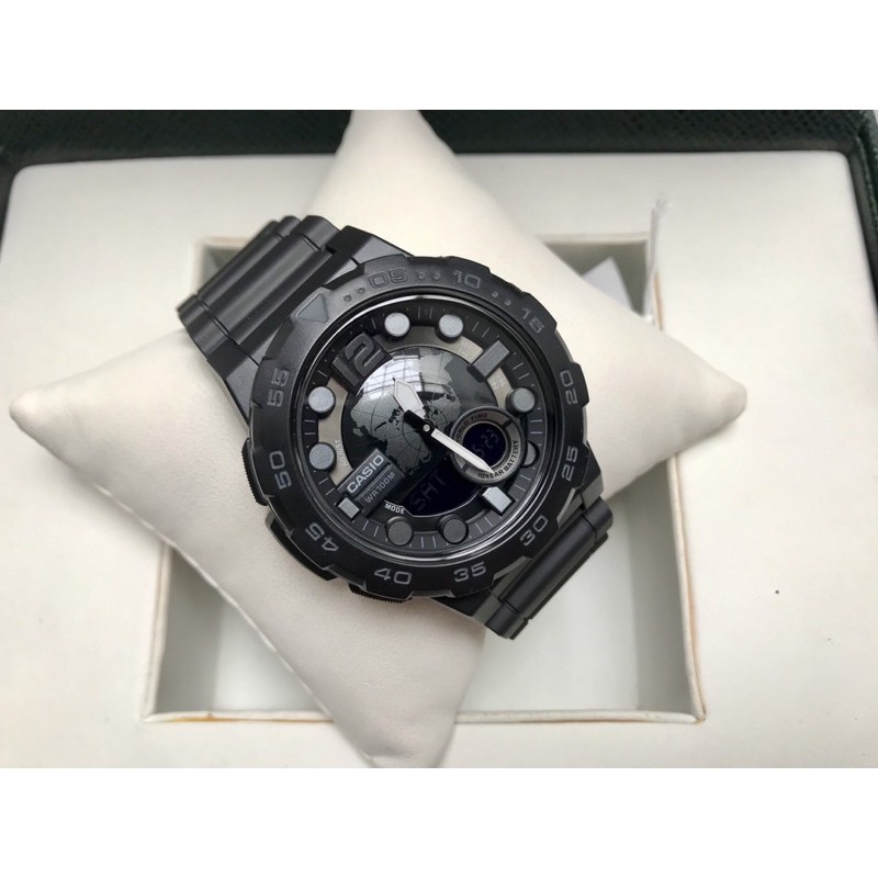 Đồng hồ nam dây nhựa Casio chính hãng Anh Khuê AEQ-100W-1BVDF