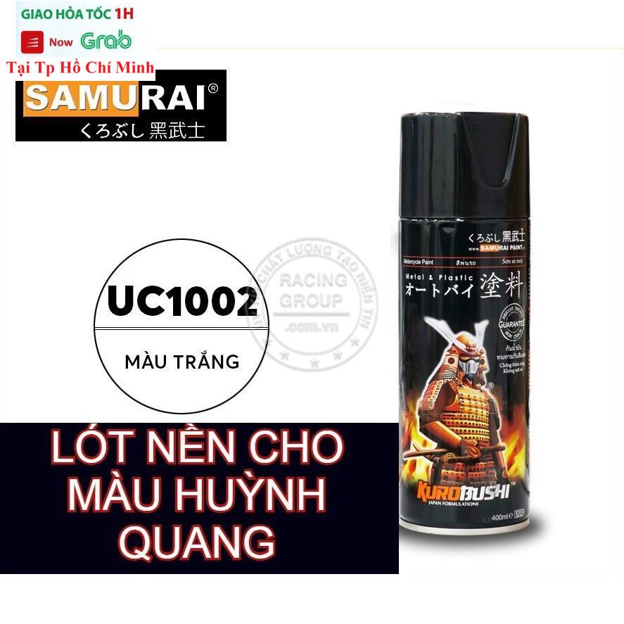 Sơn Xịt Samurai Sơn Nền Trắng Cho Màu Huỳnh Quang - Mã UC1002