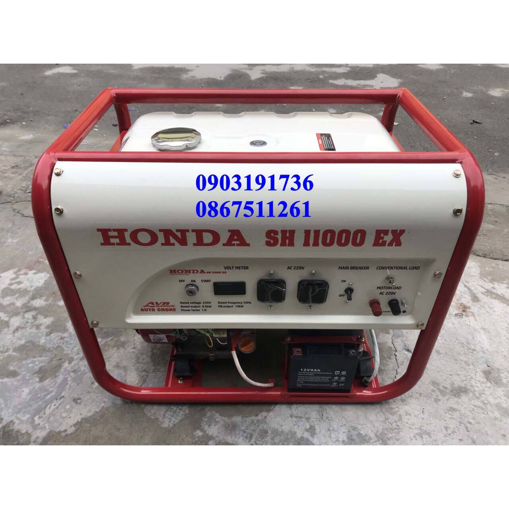 Máy phát điện Honda Thái lan SH 11000 EX chính hãng, máy xăng, đề nổ, le gió tự động