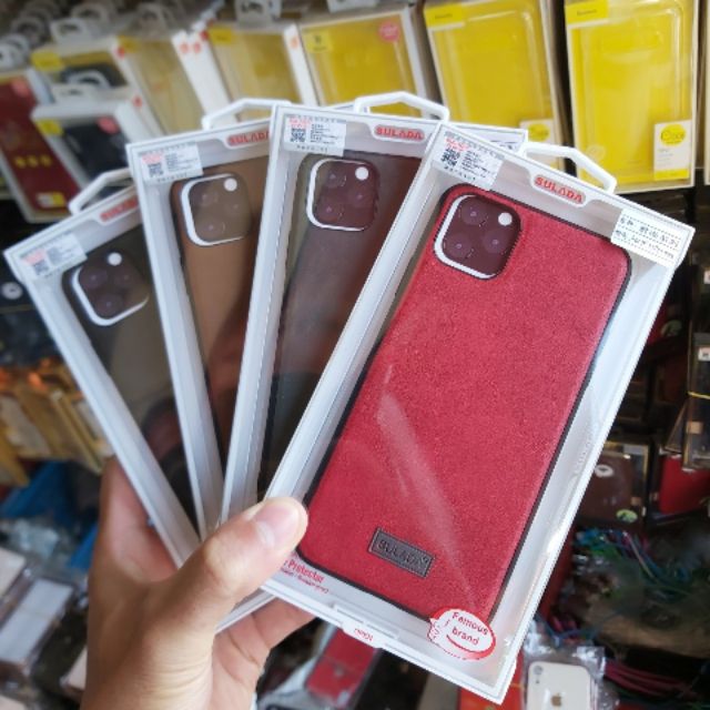 ỐP LƯNG VÂN DA HIỆU SULADA IPHONE 11 PRO MAX