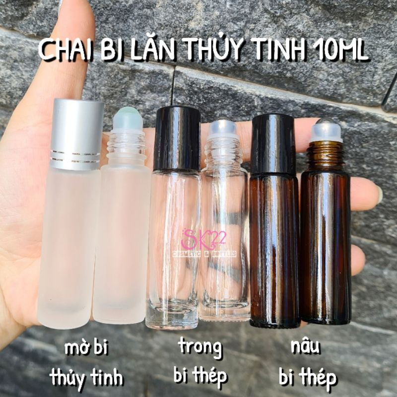 🥤CHAI BI LĂN THỦY TINH 10ML🥤