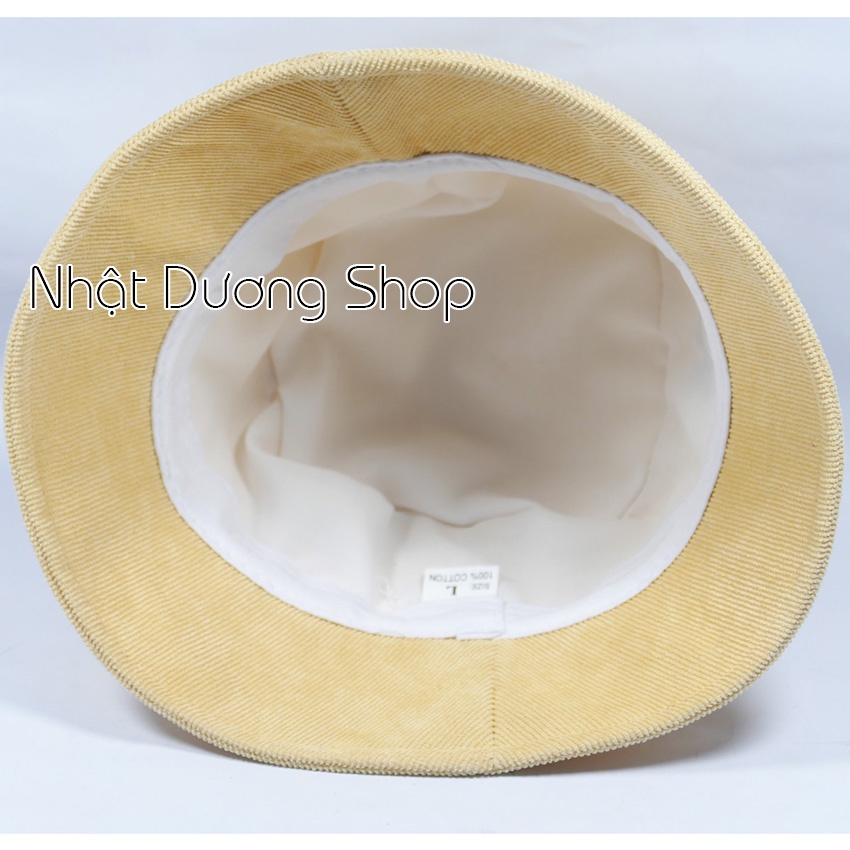 Mũ bucket vành cụp ❤️Nón tai bèo thêu chữ NY Yankees chất nhung cao cấp form unisex nam nữ 2022