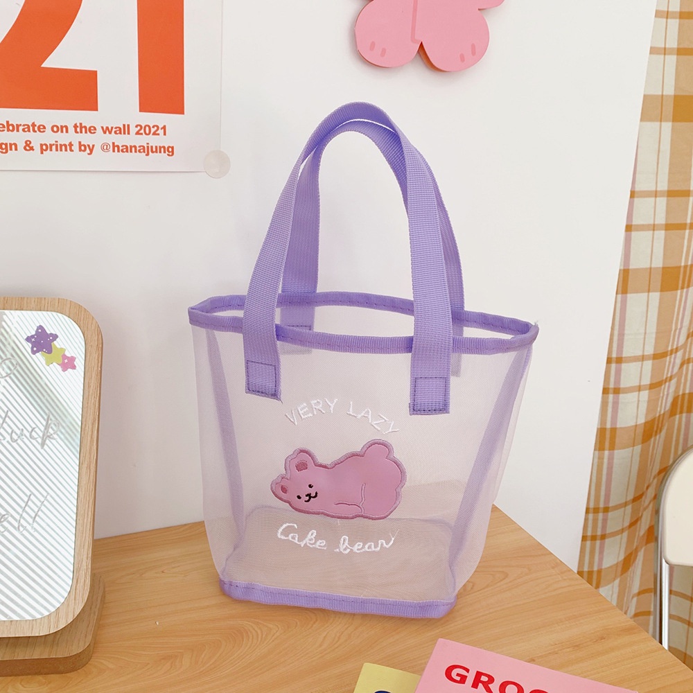 Túi tote vải lưới mini in hình dễ thương Zone Store47