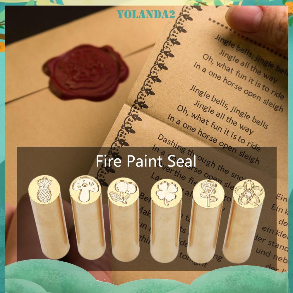 Con dấu sáp niêm phong bao thư bằng đồng thau thiết kế cổ điển