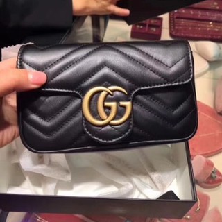 Túi Xách Gucci Mini Phối Dây Xích Thời Trang Trẻ Trung